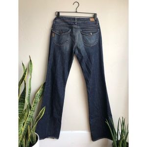 Paige Denim Dark Wash Pico Bootcut Jeans